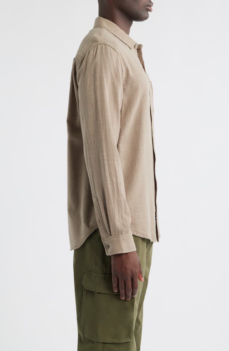 Rails Wyatt Microcheck Cotton Button-Up Shirt, Alternate, color, Cedar Houndstooth