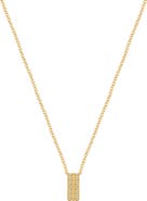 DPT Antwerp Elaine Diamond Necklace | 12 natural diamonds | 925 Sterling Silver | Necklace | 16 - 17.5 in | Yellow 18k-Gold Plated