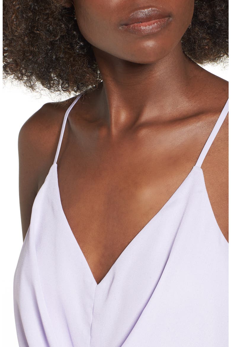 Knotted Waist Midi Dress, Alternate, color, LILAC