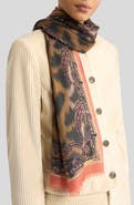 Etro Tosca Wool, Cashmere & Silk Fringe Scarf