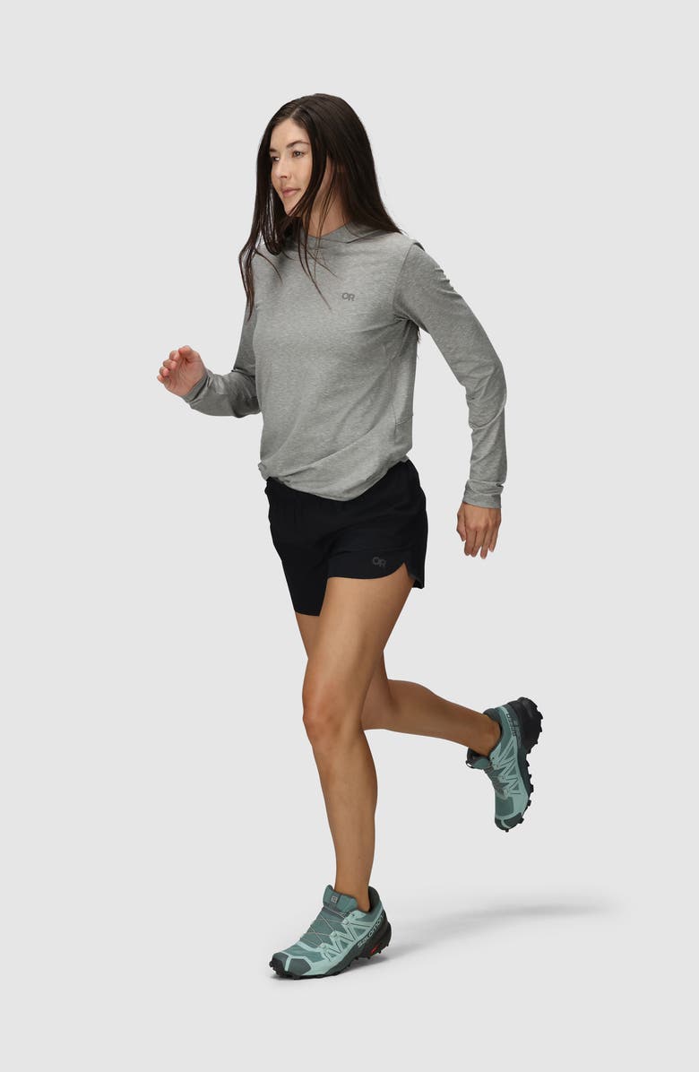 Outdoor Research Swift Lite 4-Inch Shorts, Alternate, color, Black