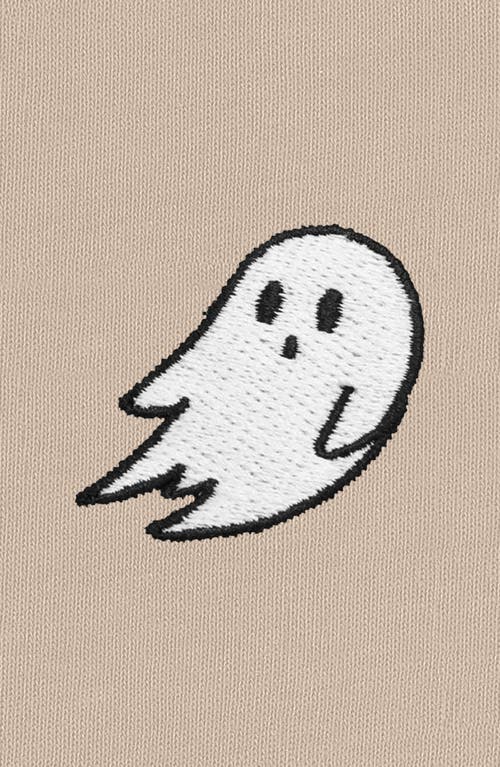 Dalix Ghost Fleece Zip Hoodie In Tan
