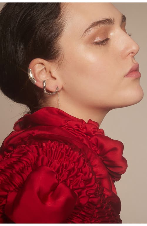 Lady Grey Helix Ear Cuff In Silver