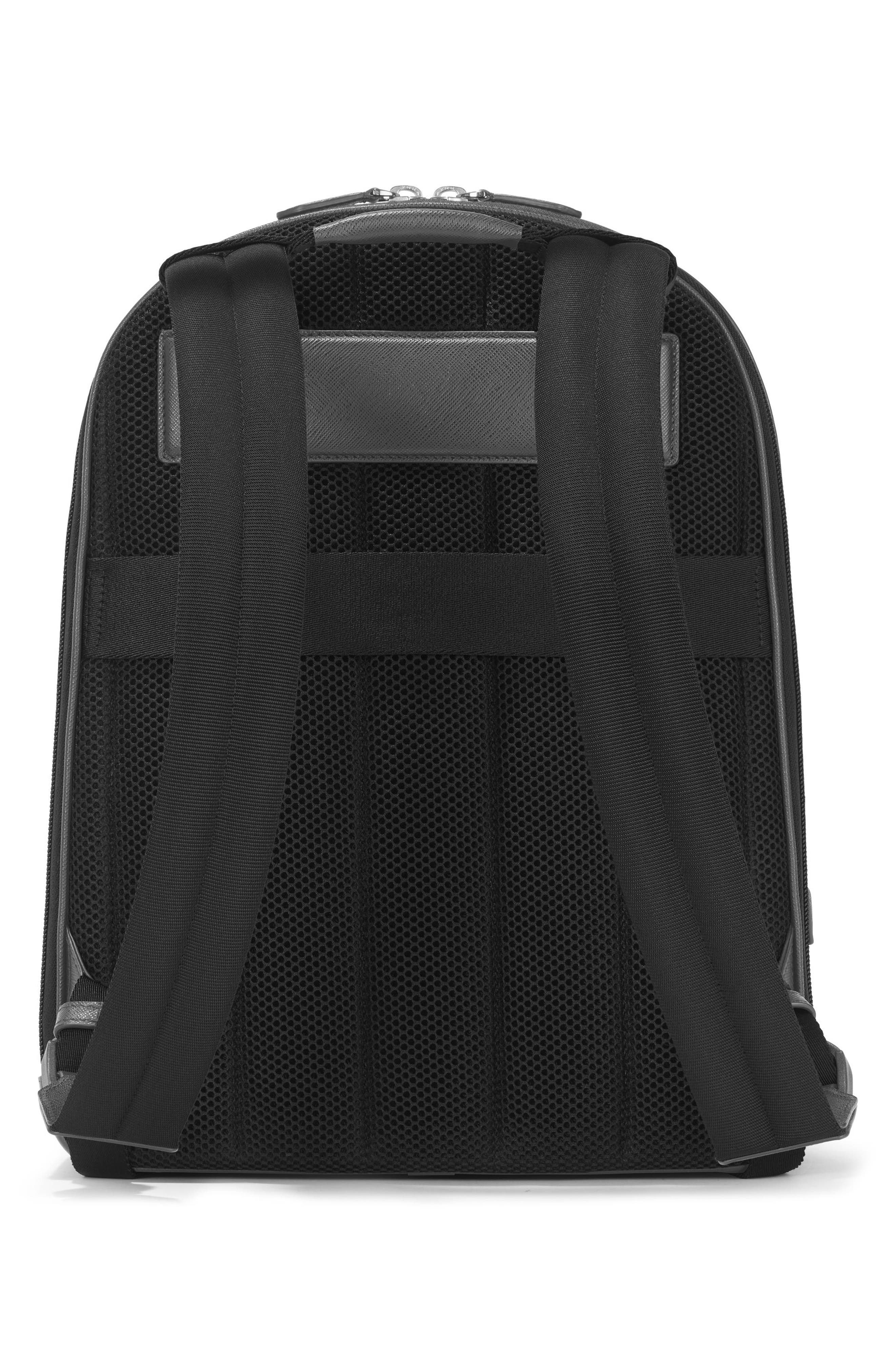 Montblanc Medium Sartorial Leather Backpack, Alternate, color, 