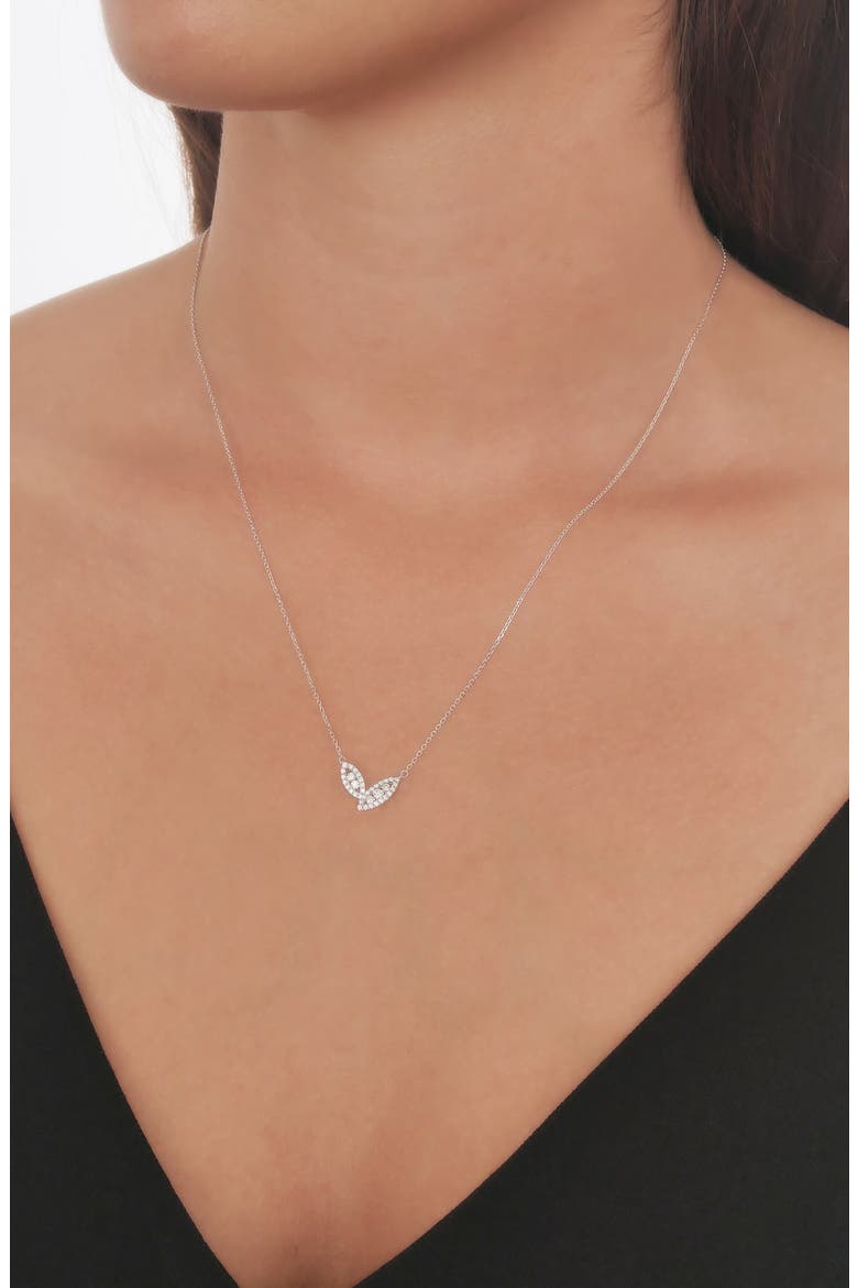 Audrey Diamond Marquise Pendant Necklace (Nordstrom Exclusive), Alternate, color, WHITE GOLD/ DIAMOND