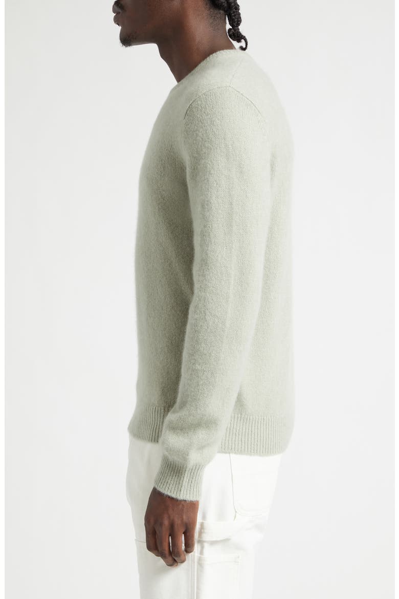 Mini Cashmere & Silk Crewneck Sweater, Alternate, color, WHITE TEA