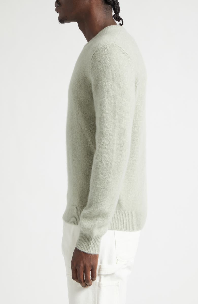 FRENCKENBERGER Mini Cashmere & Silk Crewneck Sweater, Alternate, color, White Tea