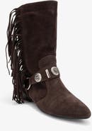 Forever & Always Shoes Selora Leather Buckle Western Boot