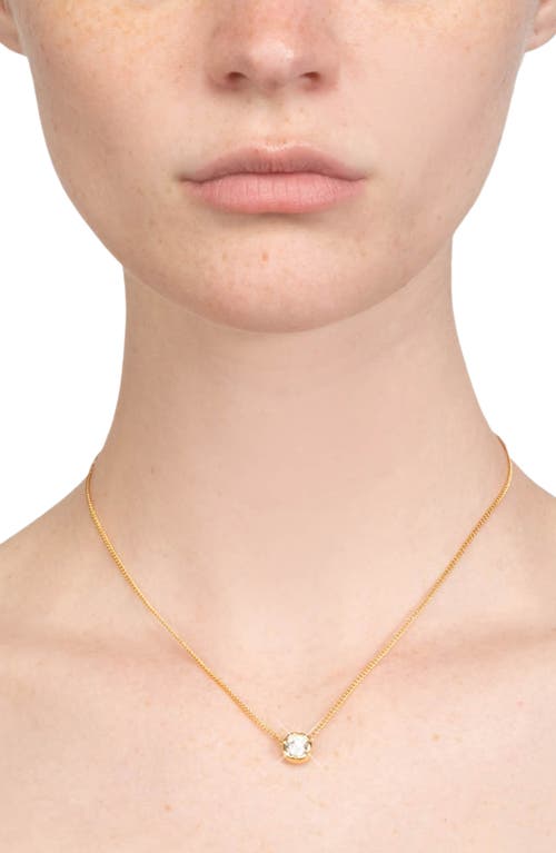 Alexis Bittar Asterales Solitaire Pendant Necklace In Gold