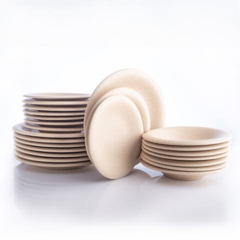 Porto by Stone Lain Aro Stoneware 24-Piece Dinnerware Set
