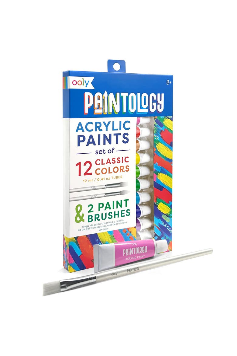 Paintology Acrylic Paint Set, 12 Classic Colors, Alternate, color, Multicolored