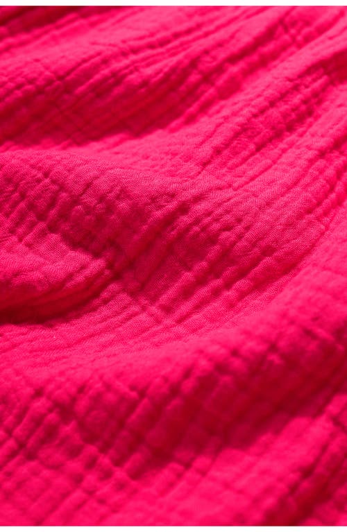 Seasalt Cornwall Pebble Comb Organic Cotton Gauze Dress In Red