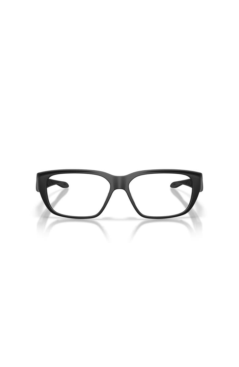 Oakley 54mm Rectangle optical glasses, Alternate, color, Black