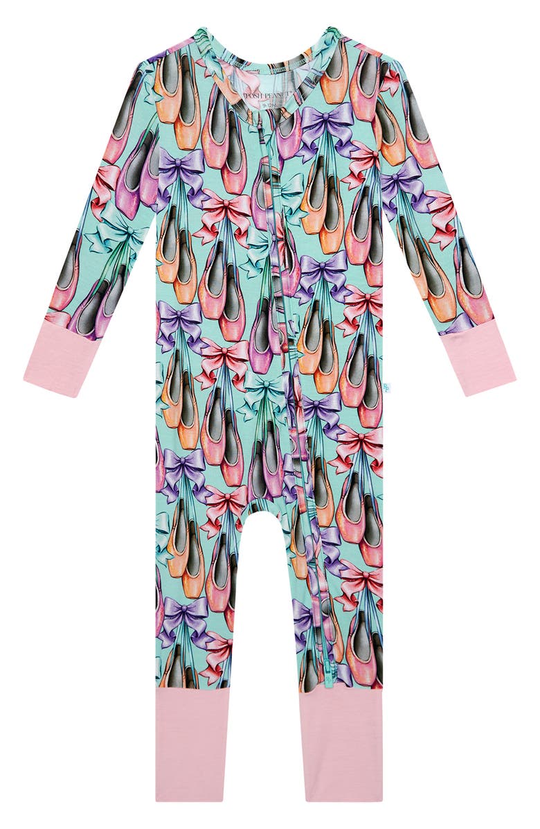 Posh Peanut Irina Fitted Convertible Footie Pajamas, Main, color, 