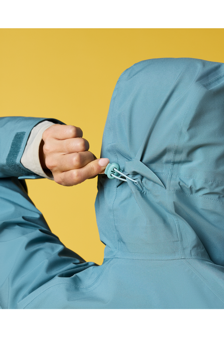 Impermeo 3L Hooded Shell Jacket - Women's, Alternate, color, Everglade and Tide Pool
