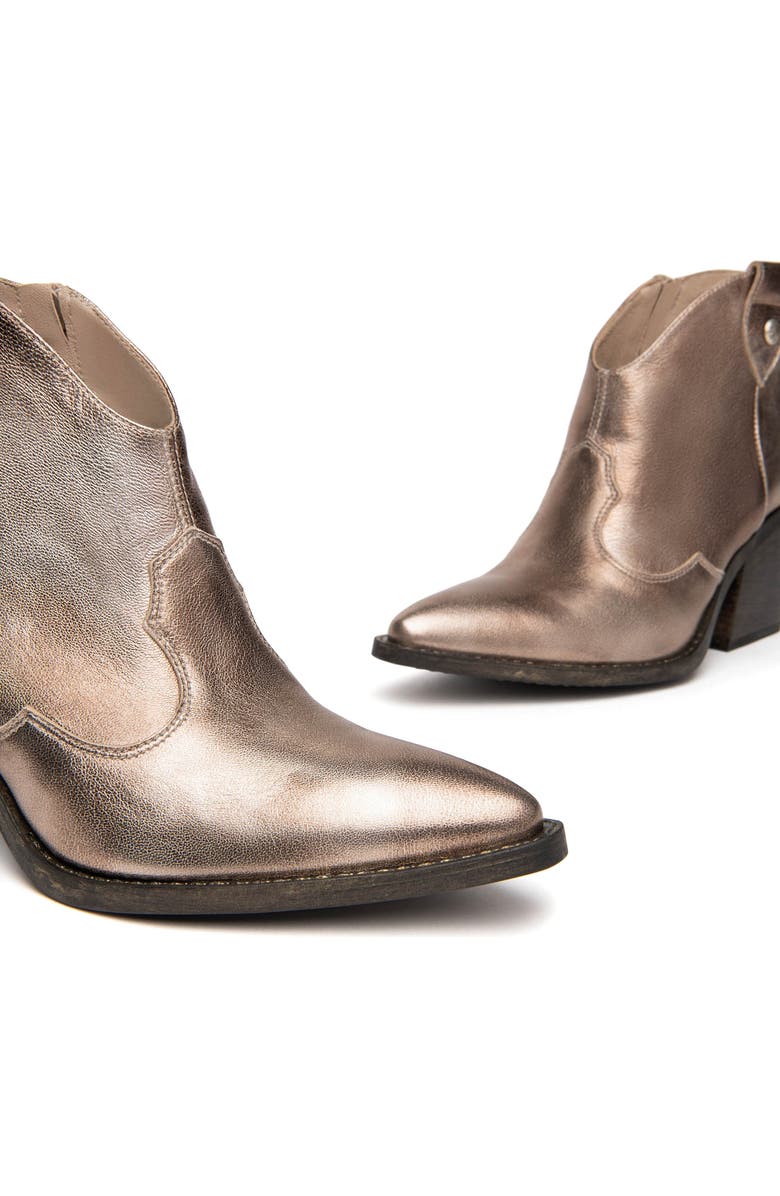 NeroGiardini Metallic Western Boot, Alternate, color,