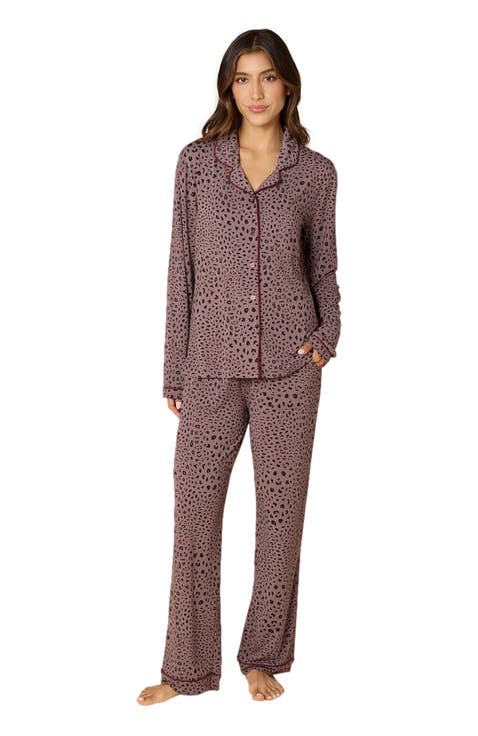 Aria  Slim Notch Collar PJ Set