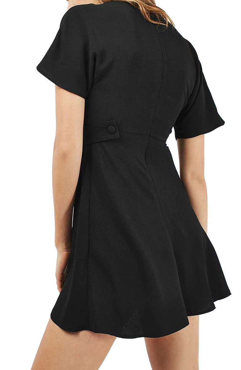 Topshop Origami Minidress, Alternate, color, 