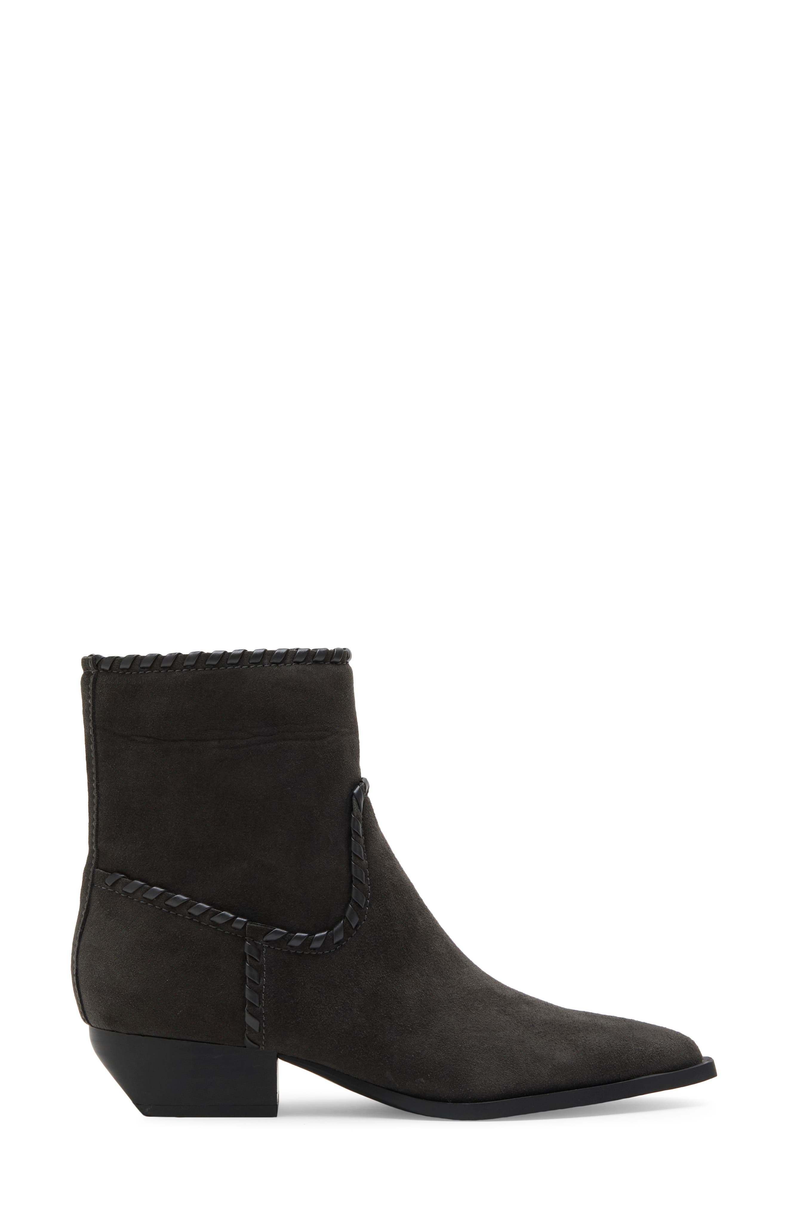 Tazzy Leather Bootie, Alternate, color, ANTHRACITE SUEDE