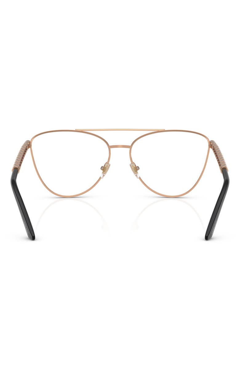 Versace 55mm Metal Cateye Optical Glasses, Alternate, color, 