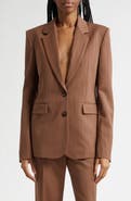 Stella McCartney Regular Fit Stripe Wool Jacket