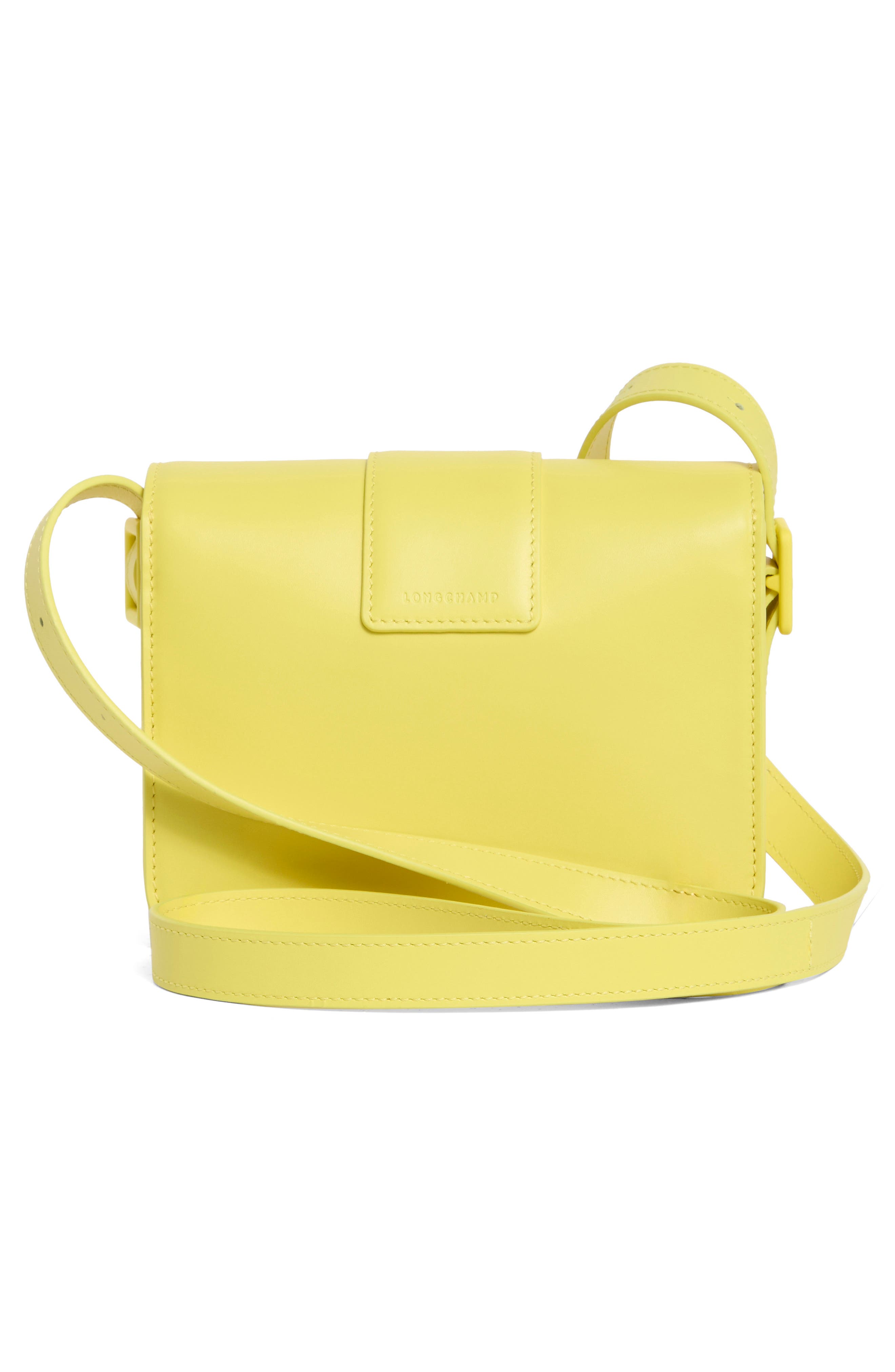 Small Boxtrot Colors Leather Crossbody Bag, Alternate, color, LEMON