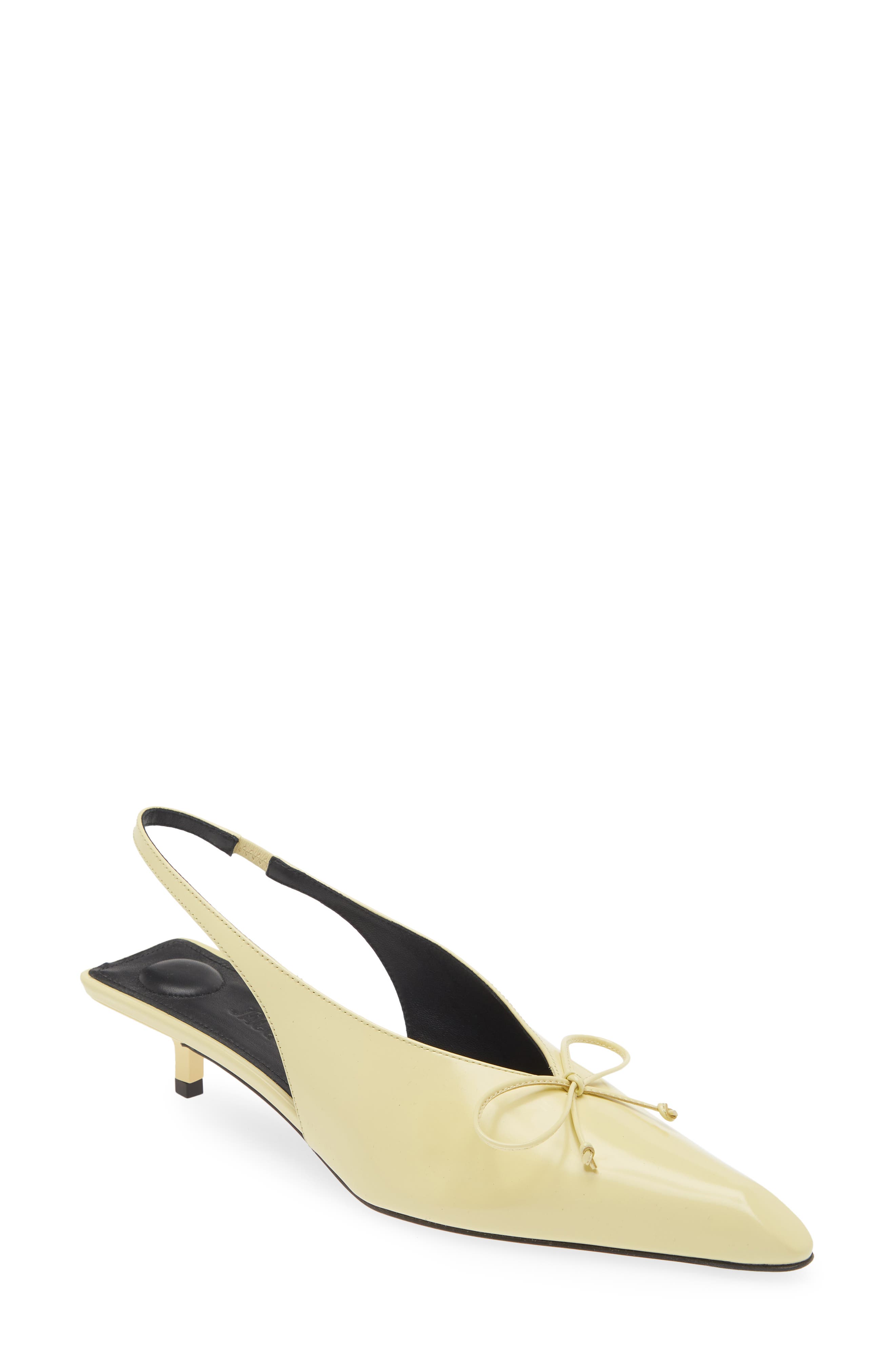 Jacquemus Cubisto Kitten Heel Slingback Pump, Main, color, 