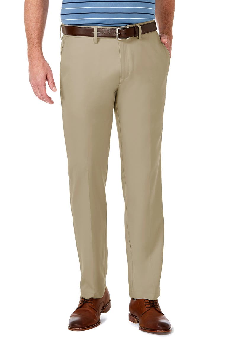 Cool 18® PRO Straight Fit Flat Front Pant, Main, color, KHAKI