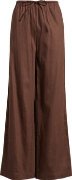 Nordstrom Linen Blend Drawstring Pants