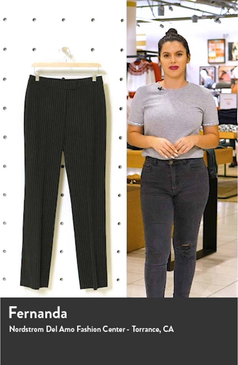 Pinstripe Flare Leg Trousers, sales video thumbnail