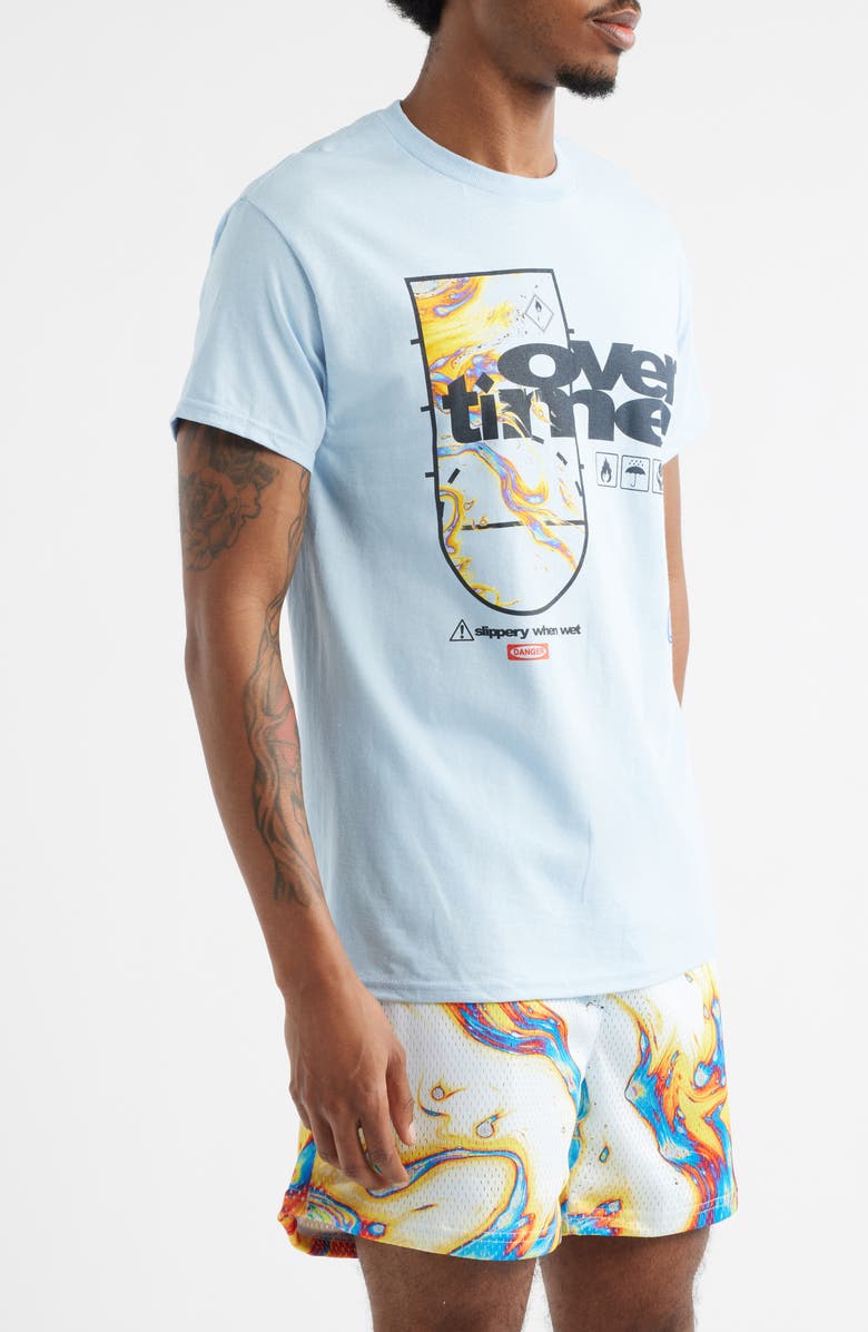 OVERTIME Splash Cotton Graphic T-Shirt, Alternate, color, Blue