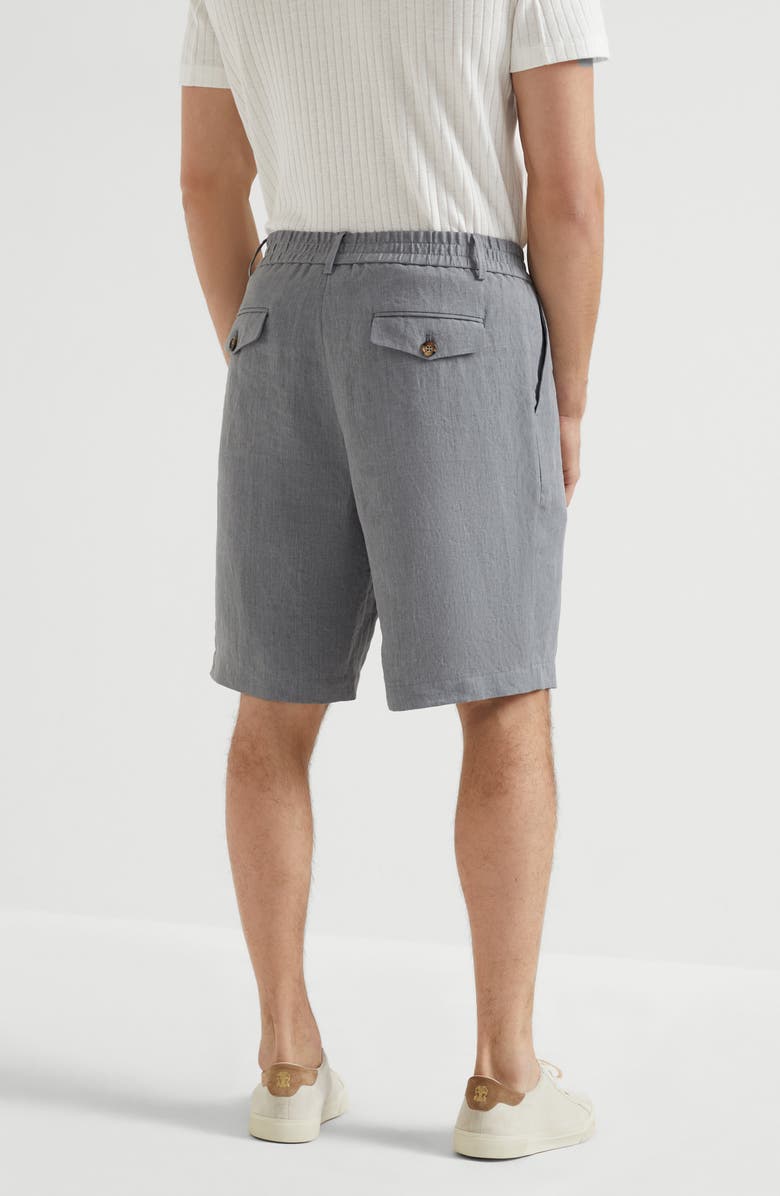 Brunello Cucinelli Linen Bermuda shorts, Alternate, color, 