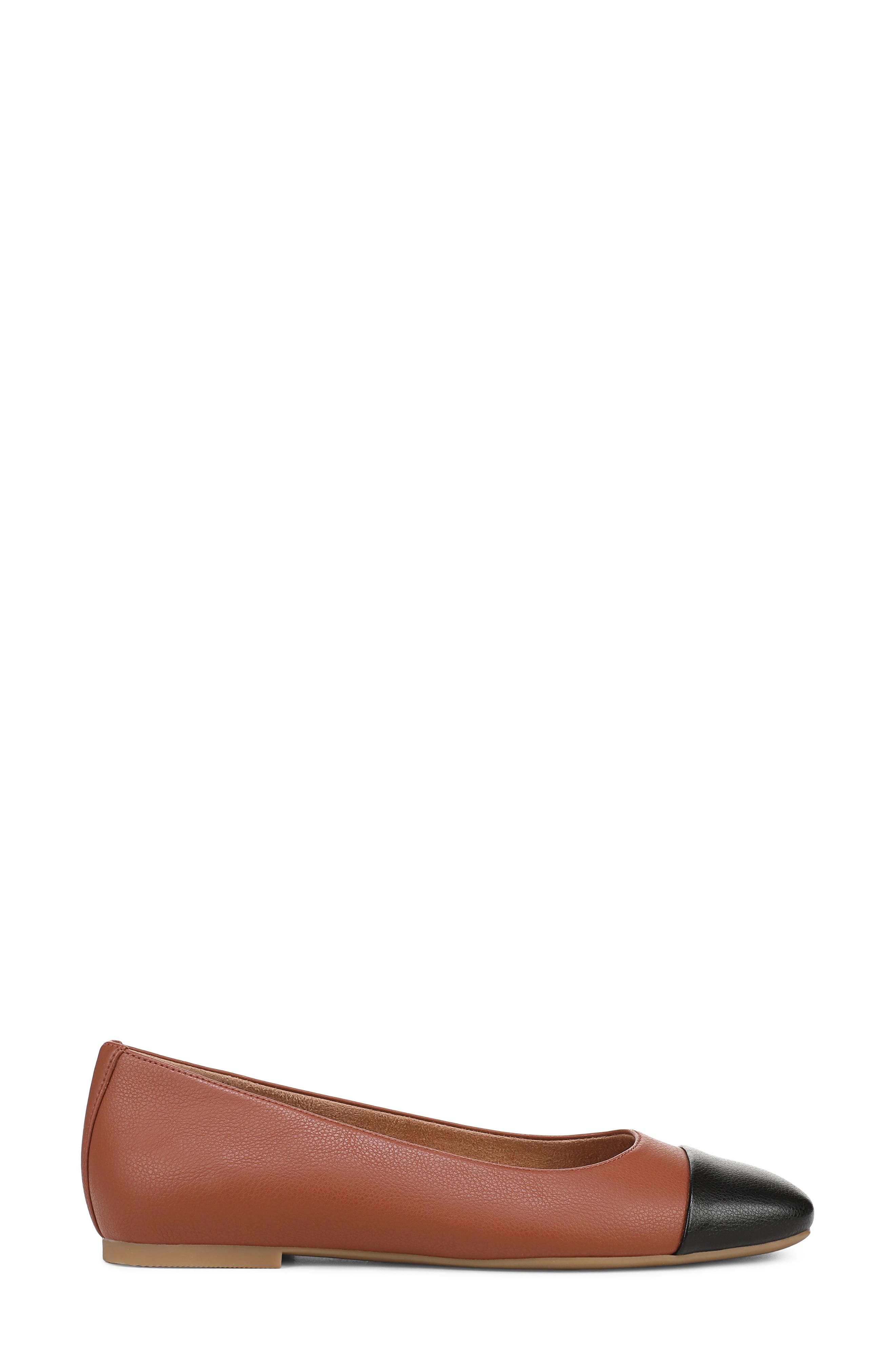 Hollen Cap Toe Ballet Flat, Alternate, color, EQUESTRIAN TAN