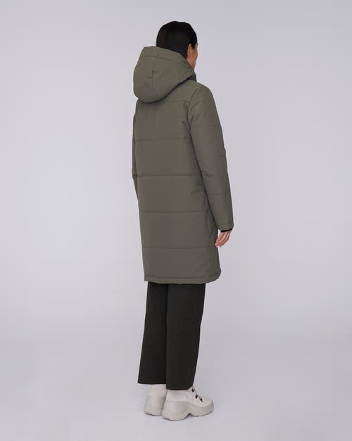 Quartz Co. Madeline | Hooded Insulated Winter Jacket In Olive