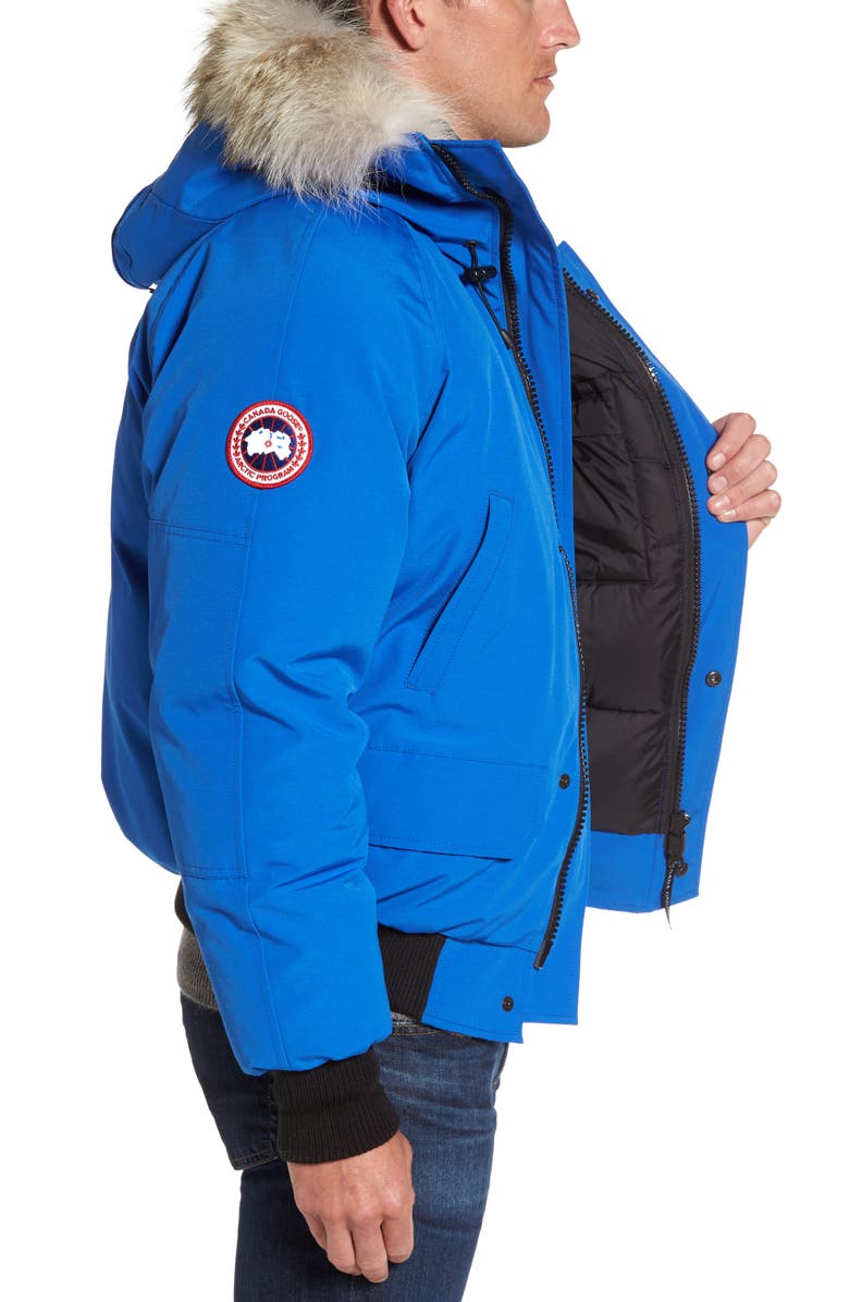 Canada Goose PBI Chilliwack Down Bomber Jacket with Genuine Coyote Trim, Alternate, color, 