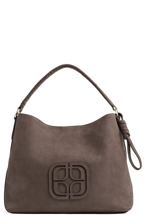 Lou Lou Wrap Handle Leather Shoulder Bag