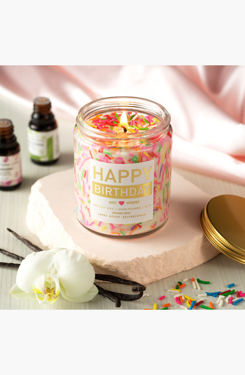 Lovery Birthday Gift Candle, Alternate, color, Sprinkle Cake