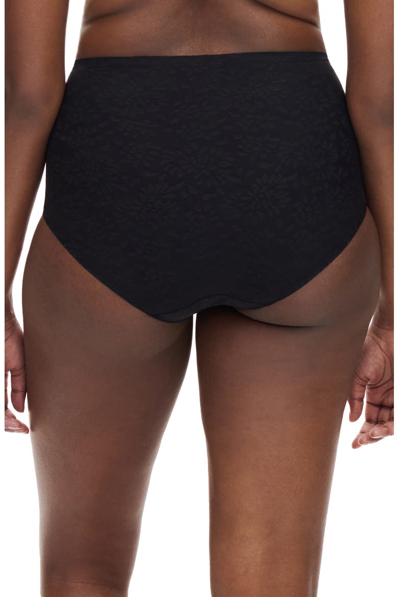 Comfort Chic High Waist Control Briefs, Alternate, color, BLACK