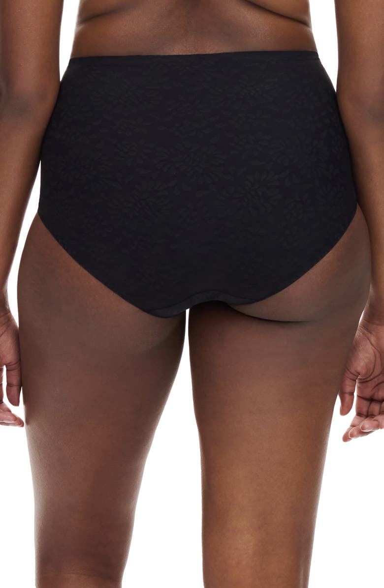 Chantelle Lingerie Comfort Chic High Waist Control Briefs, Alternate, color, Black