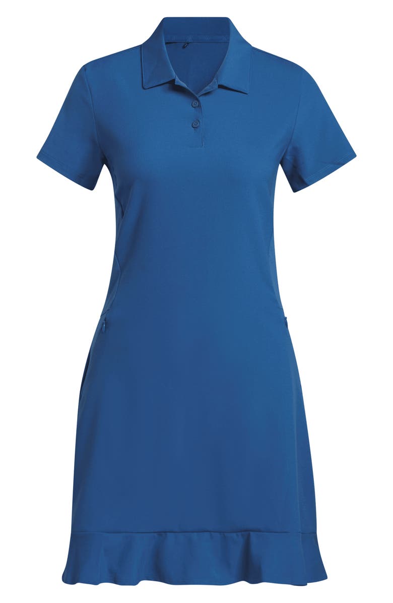 adidas Ultimate Solid Ruffle Polo Dress, Alternate, color, Dupe