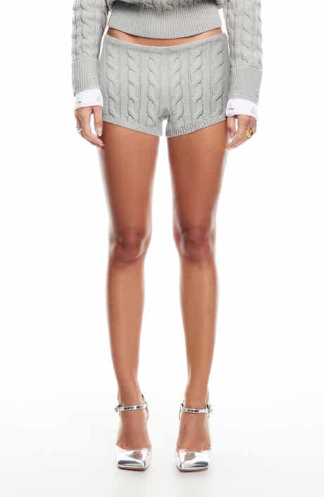 LIONESS Reborn Cable Knit Shorts