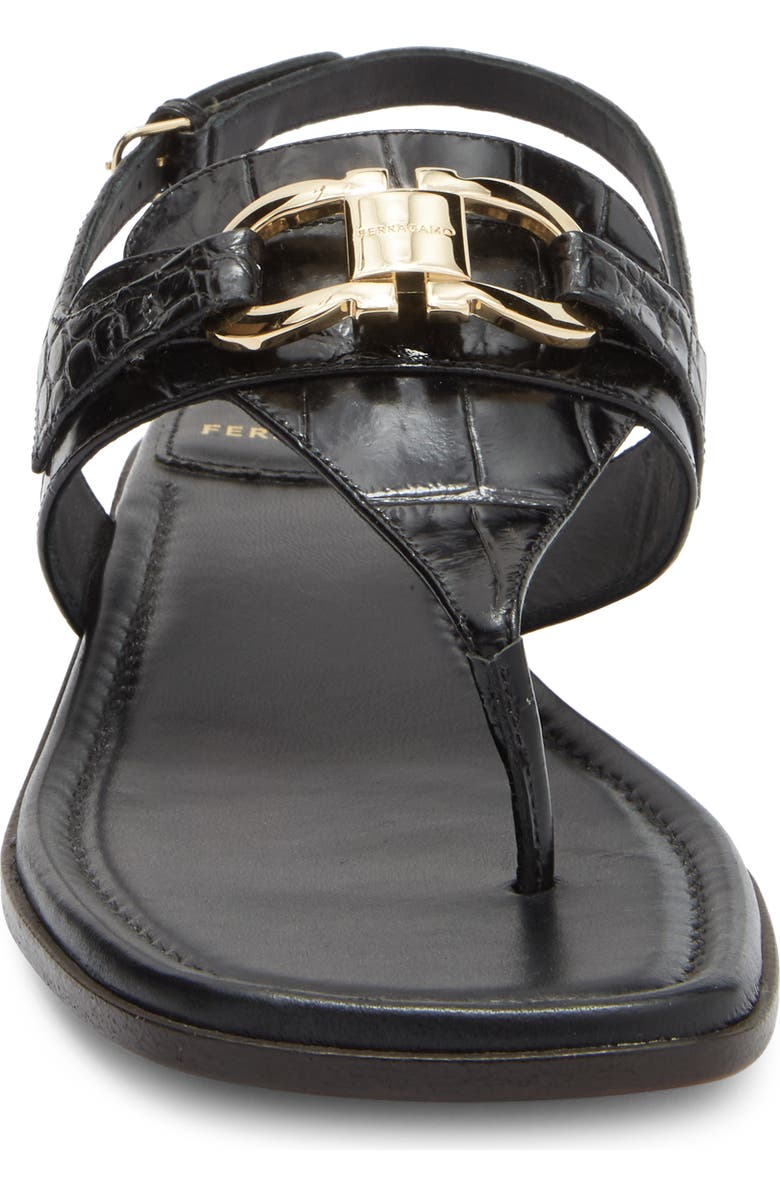 FERRAGAMO Lula Slingback Sandal, Alternate, color, Black