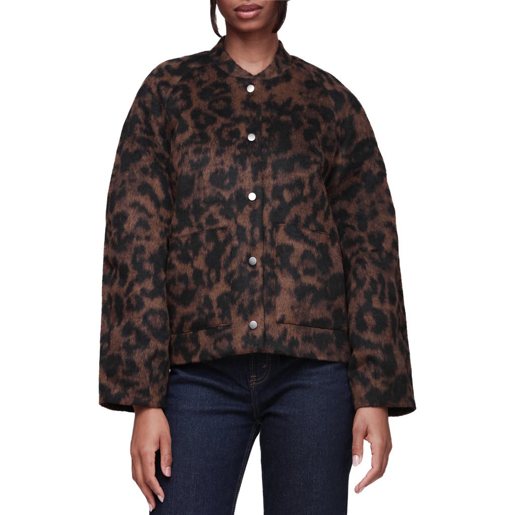 Bagatelle Fuzzy Bomber Jacket In Multi