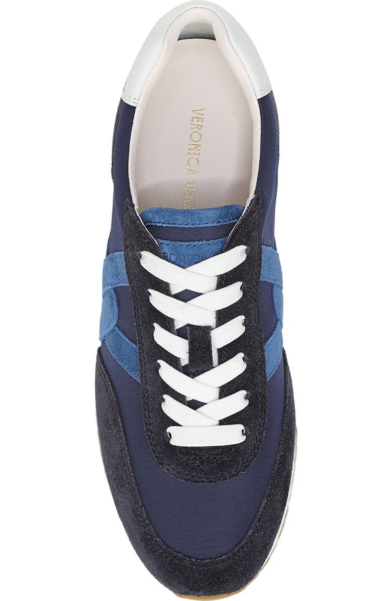 Veronica Beard Penrose Sneaker, Alternate, color, Navy/ Blue Coast/ Flame