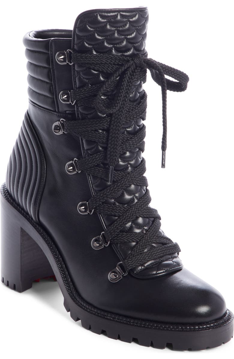 Christian Louboutin Mad Matelassé Bootie, Main, color,
