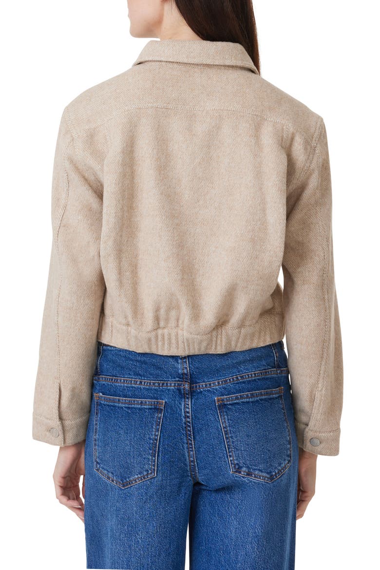 Brushed Twill Jacket, Alternate, color, OATMEAL