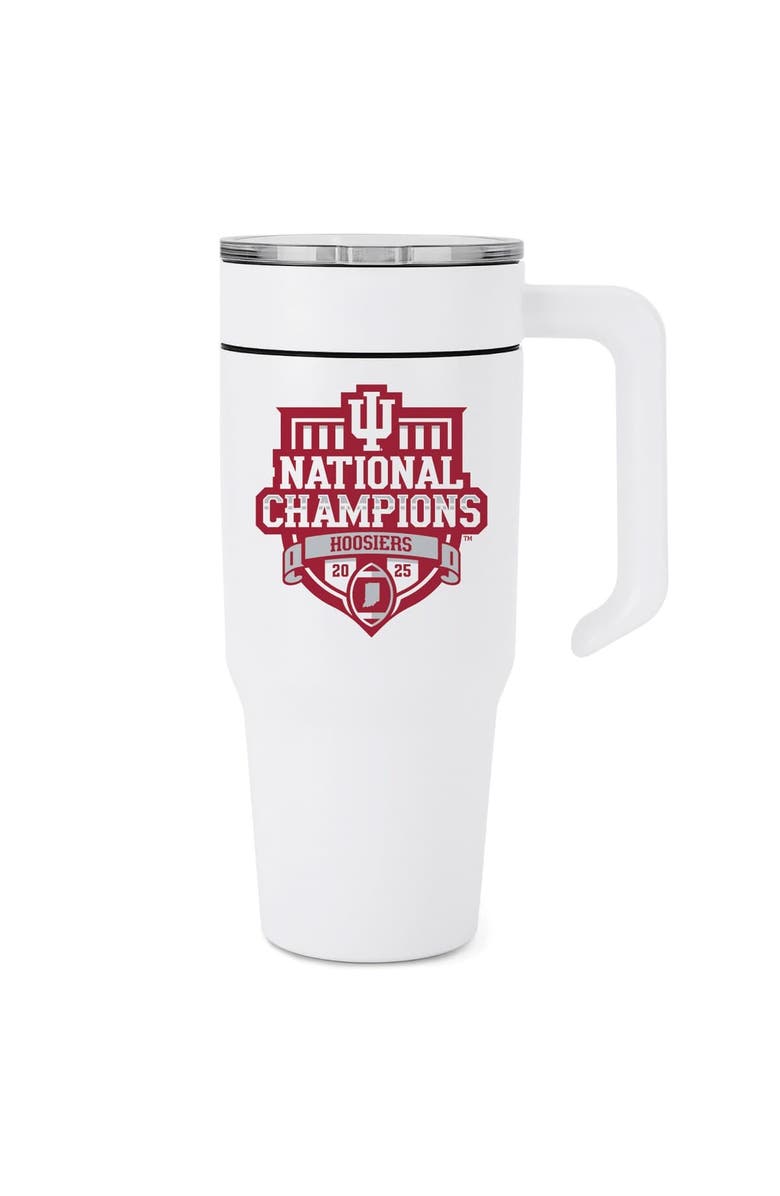 INDIGO FALLS Indiana Hoosiers College Football Playoff 2025 National Champions 36oz. Combo Tumbler, Main, color, White