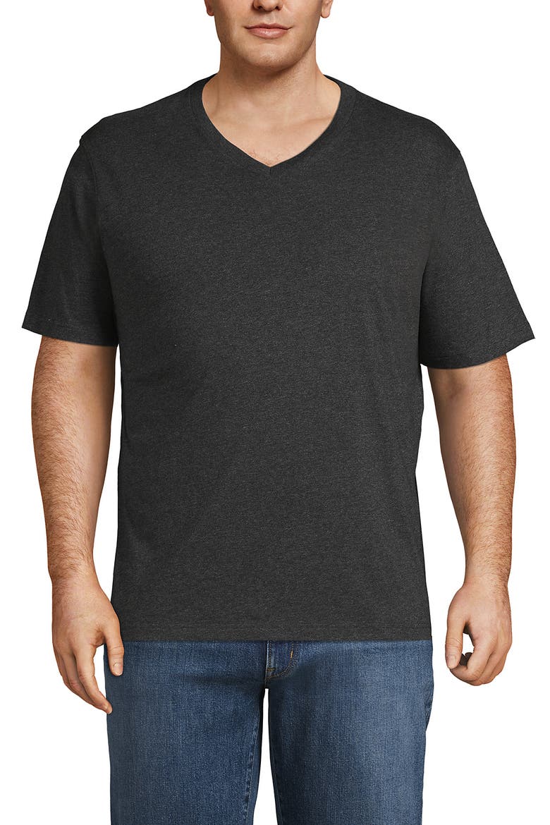 Super-T Short Sleeve V-Neck T-Shirt, Alternate, color, Dark Charcoal Heather
