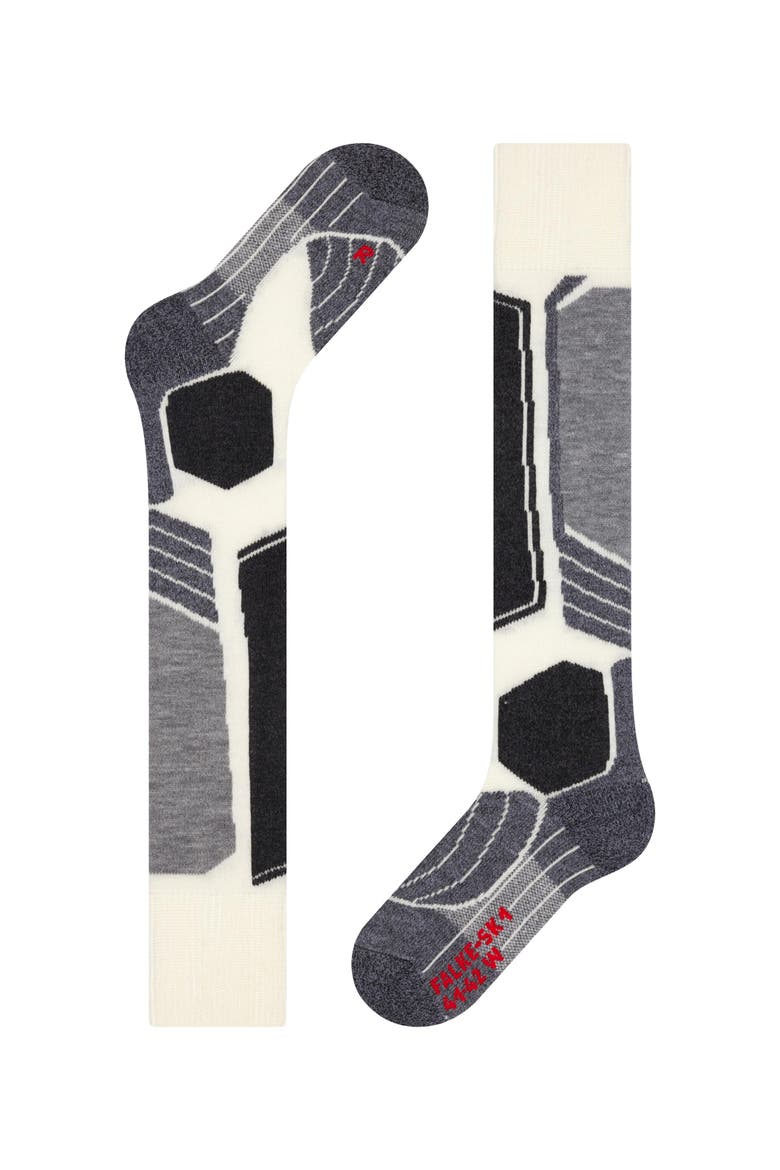 SK1 Comfort Ski Socks, Alternate, color, Off-White