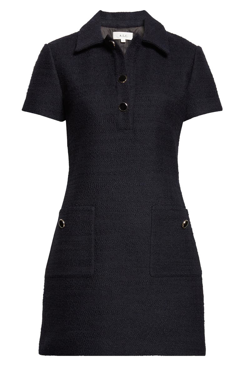 Marcie Bouclé Minidress, Alternate, color, DEEP NAVY